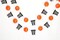 Basketball and Basketball Hoop Garland Party Banners Sports Theme Party Hanging Decorations Basketball Paper Garland Basketball Birthday Party Slam Dunk Party March Madness Party Decoration